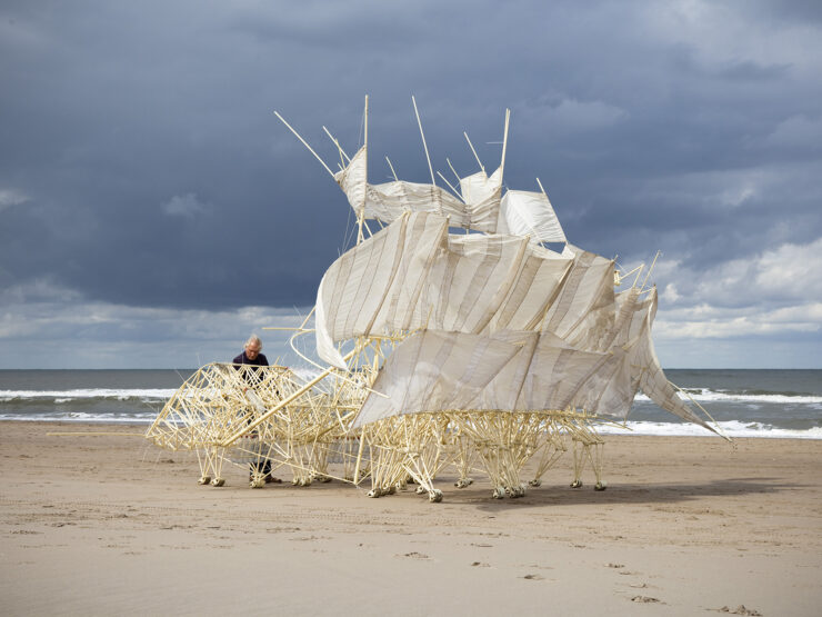 strandbeest van theo janssen een creatie die zich door wind voortbeweegt digitale scheurkalender burgerschap energie energiebronnen