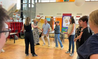 Leerkrachten tijdens de improvisatietraining
