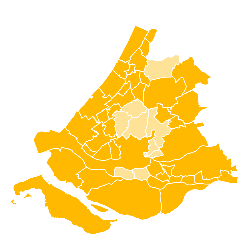 kaart zuid-holland, erfgoedlijnen wel/niet aanwezig