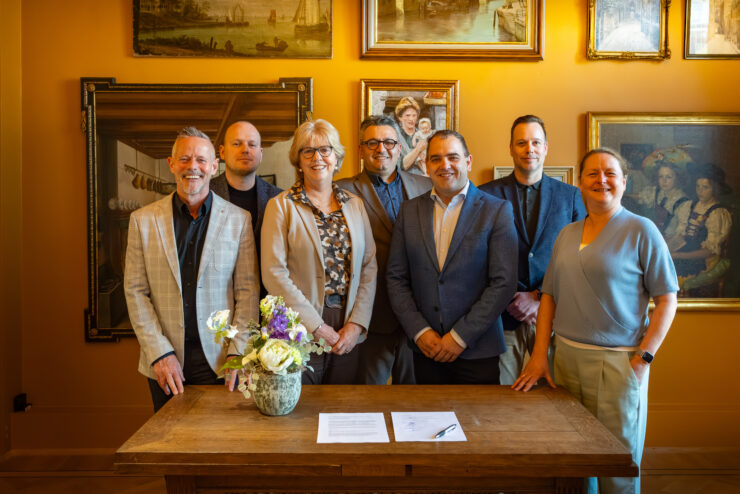 Samenwerkingspartners in beeld die de intentieverklaring hebben ondertekend